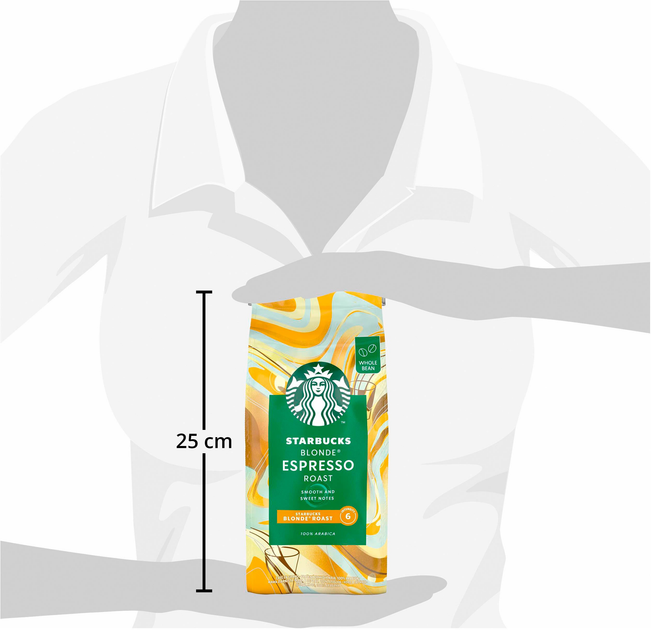 Кава Starbucks Blonde Еспресо Роуст натуральна смажена в зернах арабіка 450 г (8445290183439) - зображення 5