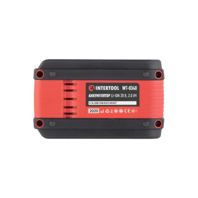 Аккумулятор Intertool 20В x 2Ач Li-Ion Storm (WT-0340) - Фото 3 Аккумулятор Intertool 20В x 2Ач Li-Ion Storm (WT-0340) - изображение 3