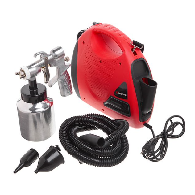 Краскопульт электрический HVLP Intertool 600Вт x 1000 мл (DT-5060) - Фото 2 Краскопульт электрический HVLP Intertool 600Вт x 1000 мл (DT-5060) - изображение 2