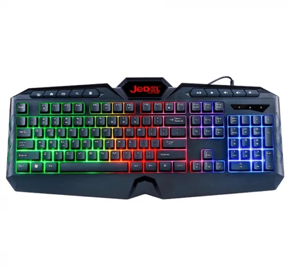 Клавіатура Jedel k504 usb, довжина кабелю 170см, (Eng/Укр/Рус), (483х188х35 мм) Black, 104к - Фото 2 Клавіатура Jedel k504 usb, довжина кабелю 170см, (Eng/Укр/Рус), (483х188х35 мм) Black, 104к - зображення 2