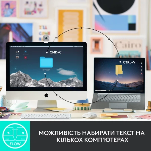 Клавиатура Logitech mx Keys Mini For Mac Minimalist Wireless Illuminated Pale Grey (920-010526) - изображение 7
