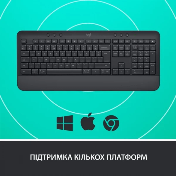 Клавиатура Logitech Signature k650 USB/Bluetooth Graphite (920-010945) - изображение 7