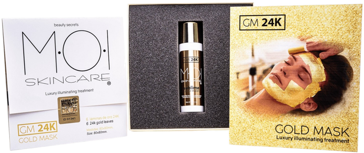 Zestaw maseczek Moi Gold Mask 24K nawilżający 7 szt (8436562007164) - obraz 1
