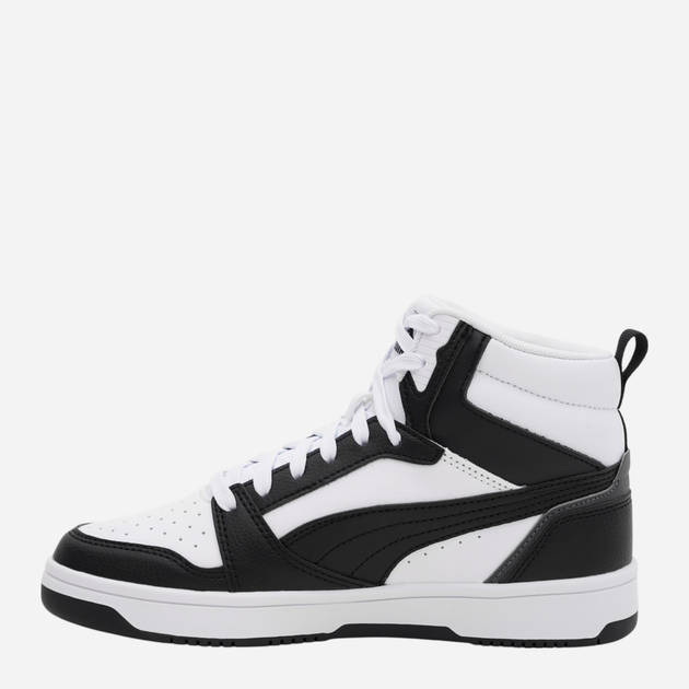 Botki młodzieżowe chłopięce Puma Rebound V6 Mid Jr 39383101 39 (6UK) Białe (4065454935892) - obraz 3