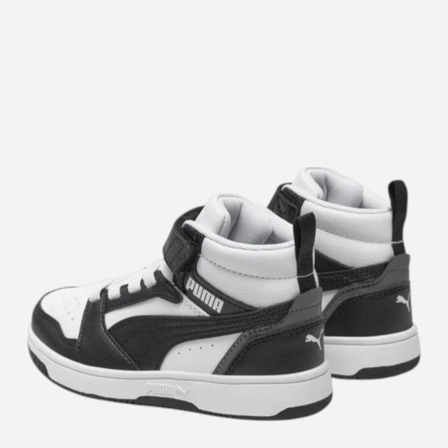 Дитячі демісезонні черевики для хлопчика Puma Rebound V6 Mid AC+ PS 39383201 29 (11UK) Чорні (4065454846709) - зображення 3