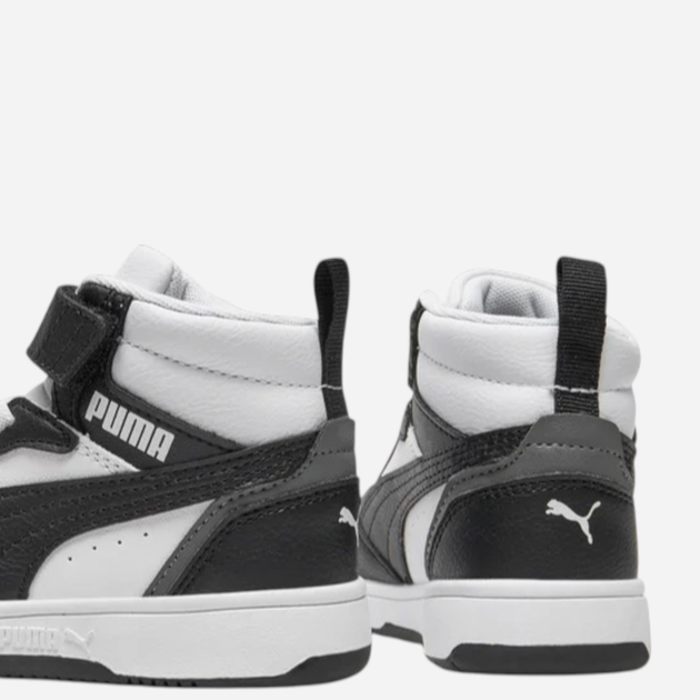 Дитячі демісезонні черевики для хлопчика Puma Rebound V6 Mid AC+ PS 39383201 30 (11.5UK) Чорні (4065454846716) - зображення 4