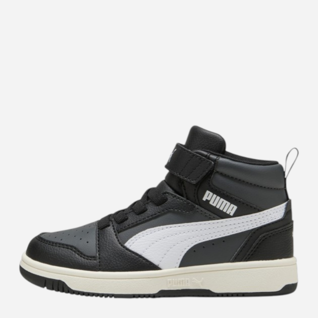 Дитячі демісезонні черевики для хлопчика Puma Rebound V6 Mid AC+ PS 39383229 27.5 (9.5UK) Чорні (4069156712591) - зображення 1