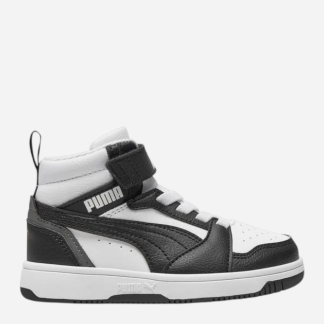 Дитячі демісезонні черевики для хлопчика Puma Rebound V6 Mid AC+ PS 39383201 34 (2.5UK) Чорні (4065454846778) - зображення 1