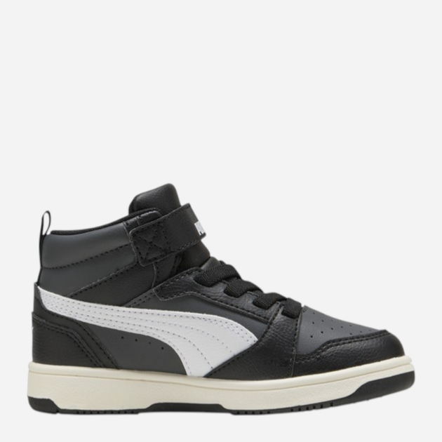 Дитячі демісезонні черевики для хлопчика Puma Rebound V6 Mid AC+ PS 39383229 33 (1UK) Чорні (4069156712652) - зображення 3