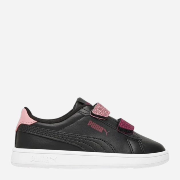 Дитячі кеди для дівчинки Puma Smash 3.0 L Glitter Velcro V PS 39560907 31 (12UK) Чорні (4069156882300) - зображення 1