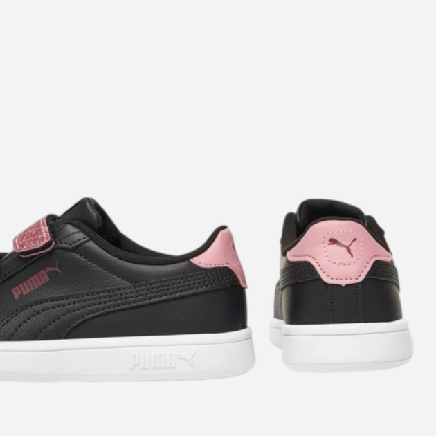 Дитячі кеди для дівчинки Puma Smash 3.0 L Glitter Velcro V PS 39560907 29 (11UK) Чорні (4069156882294) - зображення 5