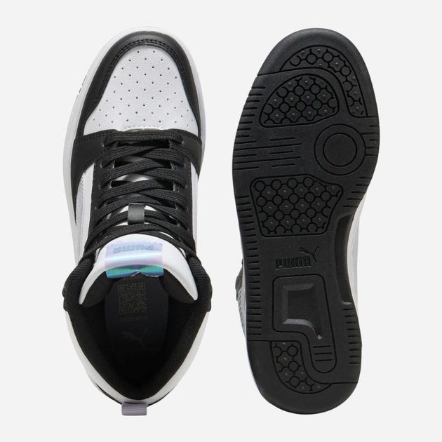 Botki młodzieżowe chłopięce Puma Rebound V6 Mid Space Belle Jr 40276802 35.5 (3UK) Czarne (4069156700697) - obraz 5