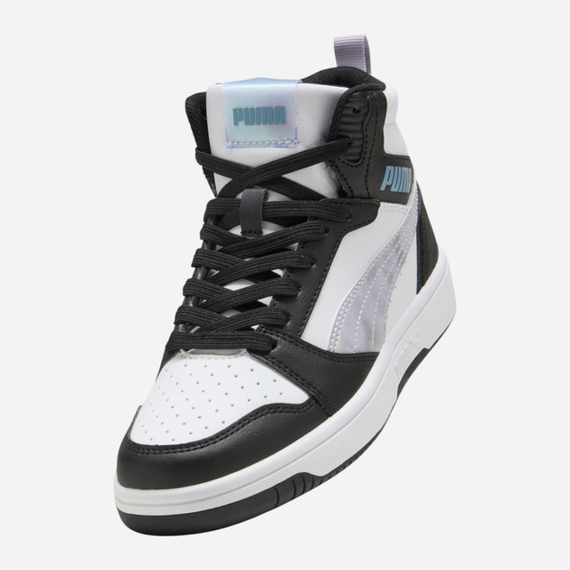 Botki młodzieżowe chłopięce Puma Rebound V6 Mid Space Belle Jr 40276802 36 (3.5UK) Czarne (4069156700734) - obraz 6