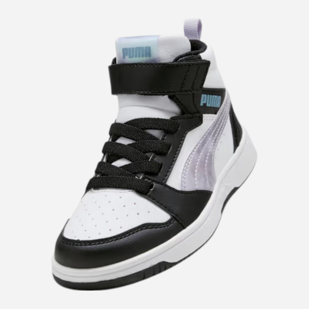 Дитячі демісезонні черевики для хлопчика Puma Rebound V6 Mid Space Belle AC+ PS P 40277002 27.5 (9.5UK) Чорні (4069156703971) - зображення 4