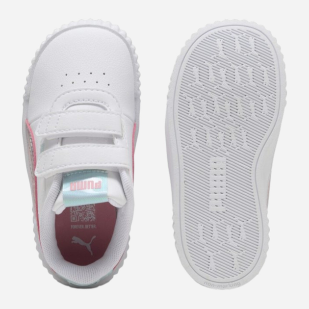 Дитячі кеди для дівчинки Puma Carina 3.0 Space belle V Inf 40280501 22 (5UK) Білі (4069156913905) - зображення 4