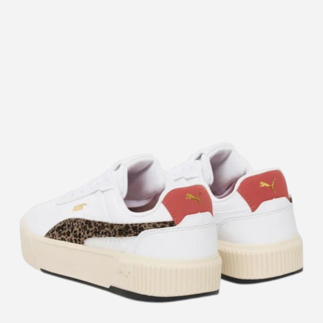 Sneakersy damskie na platformie Puma Carina Mia Animal Flair 40351501 40 (6.5UK) Białe (4069156916289) - obraz 3