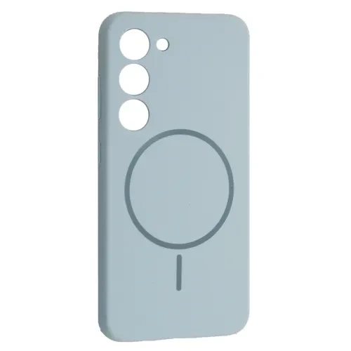 Чохол Silicone Case Luxury+MagSafe для Samsung S23 Sky Blue - Фото 1 Чохол Silicone Case Luxury+MagSafe для Samsung S23 Sky Blue - зображення 1