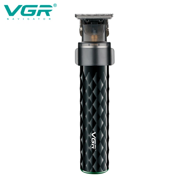 Акумуляторна машинка триммер для стрижки бороди та вусів з USB VGR V-170 Pro Чорний + Олія - изображение 3
