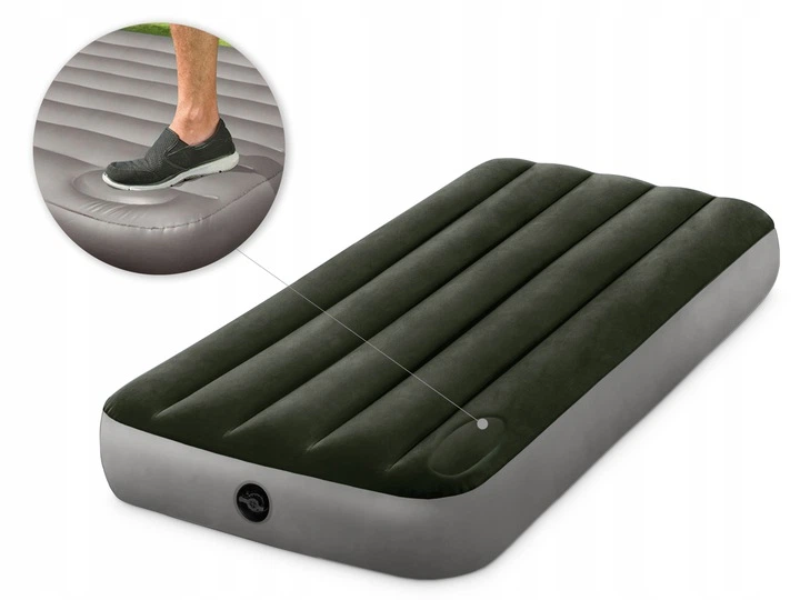 Матрац надувний INTEX 64760 191x76x25 см, сіро-зелений - изображение 3