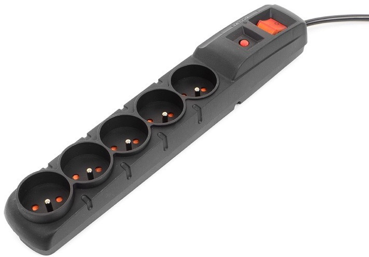Мережевий фільтр Accura Premium Crown 1.5 м 5 розеток Black (ACC4015) - зображення 2