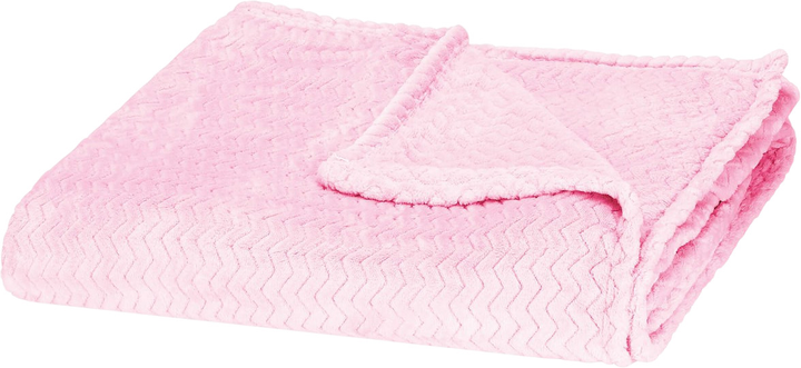 Покривало Springos зигзаг рожеве 200x220 см (5907719421308) - зображення 4