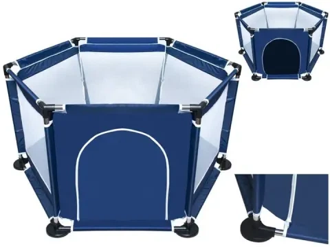 Манеж детский Malatec 126х109х65,5 см темно-синий - Фото 2 Манеж детский Malatec 126х109х65,5 см темно-синий - изображение 2