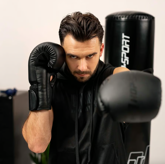 Боксерские перчатки Hop-Sport HS-BG10 10oz черные - изображение 5