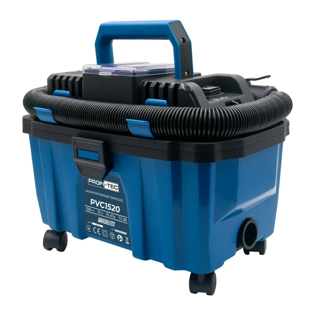 Акумуляторний пилосос PROFI-TEC PVC1520 (без акумулятора та зарядного пристрою) (20 В, 10 л, безщітковий) (006284) - изображение 2