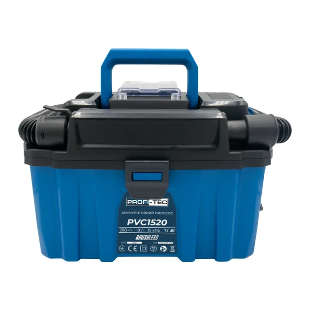 Акумуляторний пилосос PROFI-TEC PVC1520 (без акумулятора та зарядного пристрою) (20 В, 10 л, безщітковий) (006284) - изображение 5