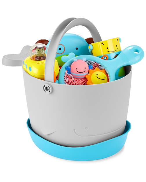 Набір для купання Skip Hop Fun-Filled Bath Toy Bucket Gift Set MOBY (0195861847182) - зображення 2