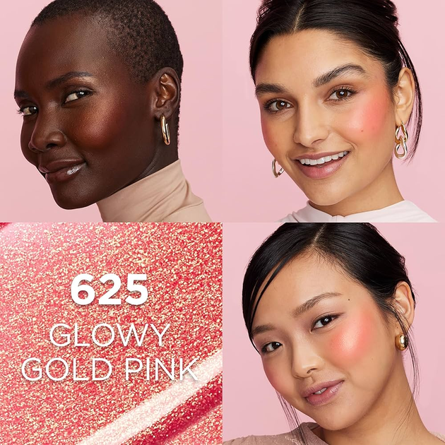Róż w płynie L'Oréal Lumi Le Liquid Blush 625 Glowy Gold Pink 10 ml (30188501) - obraz 4
