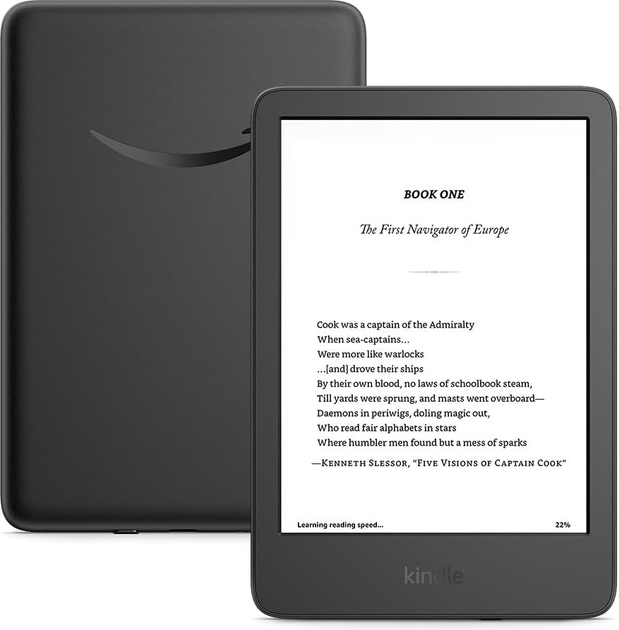 Czytnik e-bookówAmazon Kindle 16 GB 2024 (bez reklam) Black (B0DDZQTYHL) - obraz 1