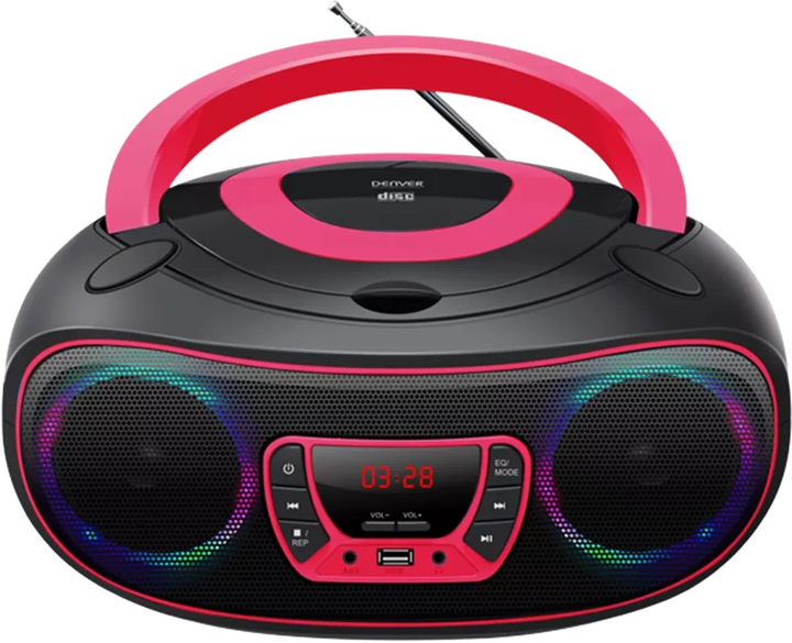 Радіоприймач Denver TCL-212BT Pink - зображення 1