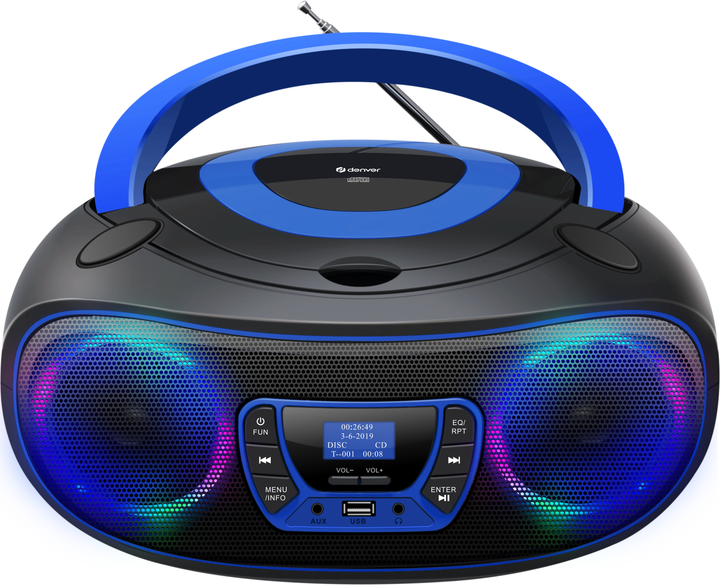 Radioodbiornik Denver TDB-212BU Blue - obraz 2