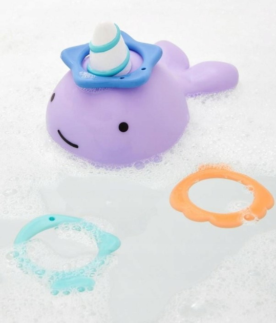 Іграшка для купання Skip Hop Narwhal Ring Toss Zoo (0194135376762) - зображення 13