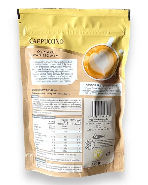 Капучино Cafe d'Or Cappuccino со вкусом ванили 130 г - Фото 2 Капучино Cafe d'Or Cappuccino со вкусом ванили 130 г - изображение 2