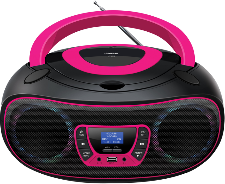 Радіоприймач Denver TDB-212P Pink - зображення 2