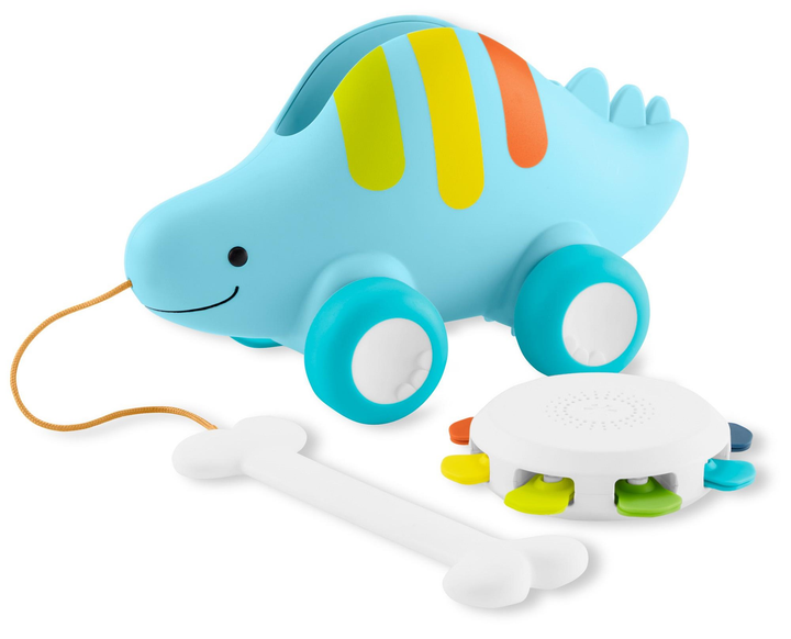 Zabawka na kółkach Skip Hop Baby Musical Pull Toy Explore & More Dinosaur 3w1 (0195862350667) - obraz 3