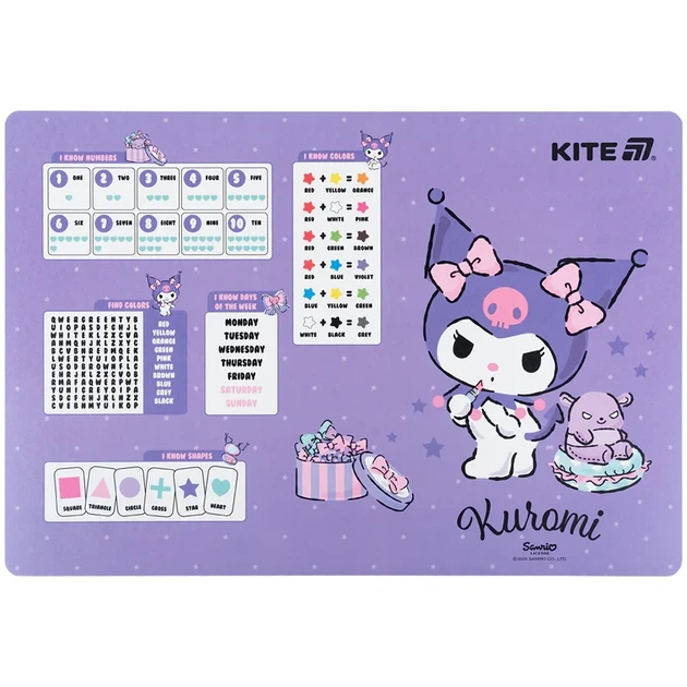 Підкладка настільна Kite Kuromi HK25-207-2 - Фото 1 Підкладка настільна Kite Kuromi HK25-207-2 - изображение 1