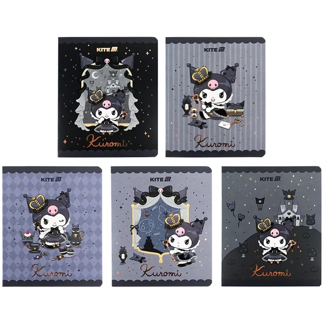 Зошит шкільний Kite Kuromi 24 аркуші, лінія HK25-239 - Фото 1 Зошит шкільний Kite Kuromi 24 аркуші, лінія HK25-239 - изображение 1