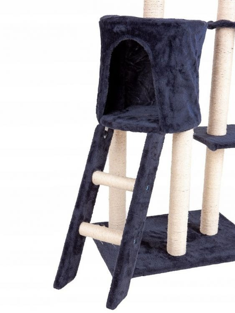 Drapak dla kota Petsi domek drzewo legowisko 138 cm XL szary (5903089065920) - obraz 3