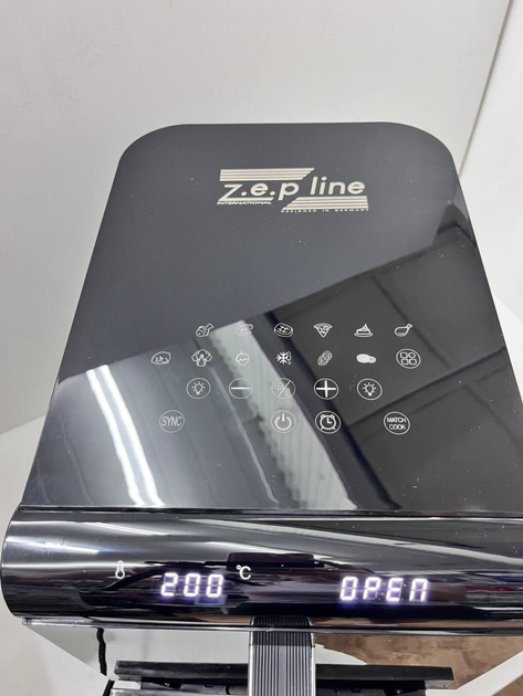Zepline ZP‑2I2 двокамерна аерофритюрниця 4200 Вт, 16 л (8 + 8), 13 програм, 50–200 °C, таймер, антипригарне покриття - изображение 5