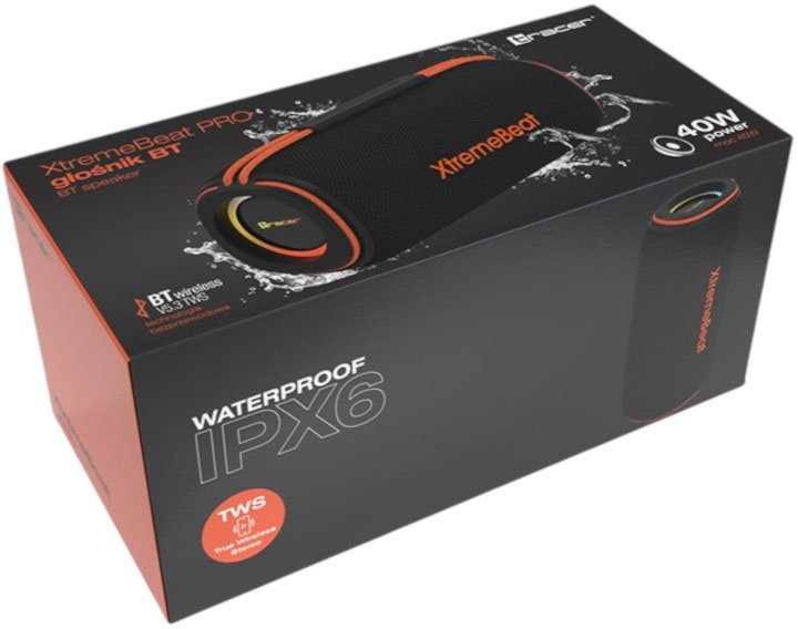 Акустична система Tracer XtremeBeat Pro TWS Bluetooth Black (5907512875216) - зображення 6