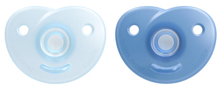 Smoczek ortodontyczny Philips AVENT Soothie 0-6m 2 szt Niebieski SCF099/21 (8710103991618) - obraz 1