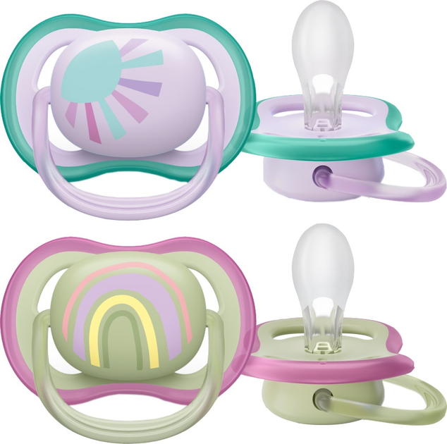 Smoczek ortodontyczny Philips AVENT Ultra Air 0-6m 2 szt SCF085/59 (8720689017527) - obraz 2