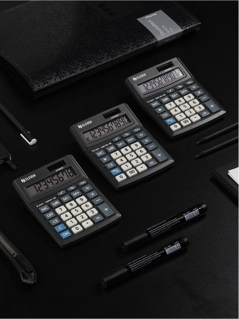 Kalkulator Eleven 12-cyfrowy Black (CMB1201-BK) - obraz 6