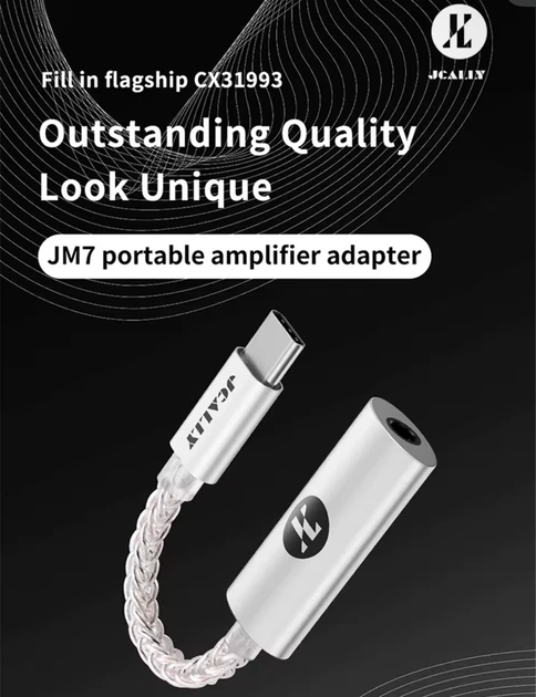 JCALLY JM7 (Type-c to 3.5mm CX31993) – Портативный Hi-Fi ЦАП с