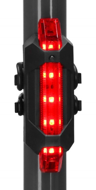 Komplet lampek rowerowych Springos na przód i tył BA0080 2 szt (5907719479774) - obraz 4