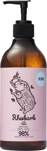 Жидкое мыло для рук YOPE RHUBARB and ROSE, 500 мл - Фото 1 Жидкое мыло для рук YOPE RHUBARB and ROSE, 500 мл - изображение 1