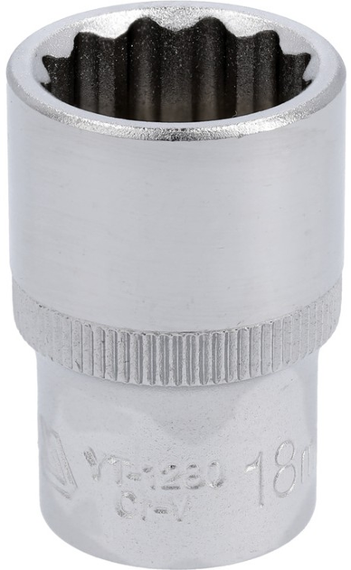 Торцева головка YATO дванадцятигранна 1/2" 18 мм (YT-1280) - зображення 1